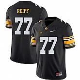 Iowa Hawkeyes 77 Riley Reiff Black College Football Jersey Dzhi,baseball caps,new era cap wholesale,wholesale hats